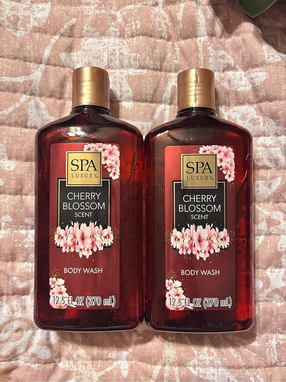 Spa Luxury Cherry Blossom Body Wash Duo, 12.5 oz Each